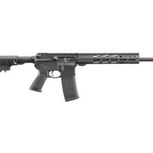 Ruger AR556 Rifle 5.56x45mm NATO Matte Black Oxide 16″ Barrel Black Synthetic Collapsible Stock 30-Round