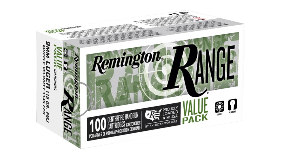 Remington Range 9mm Luger 115 Grain Full Metal Jacket - Image 2